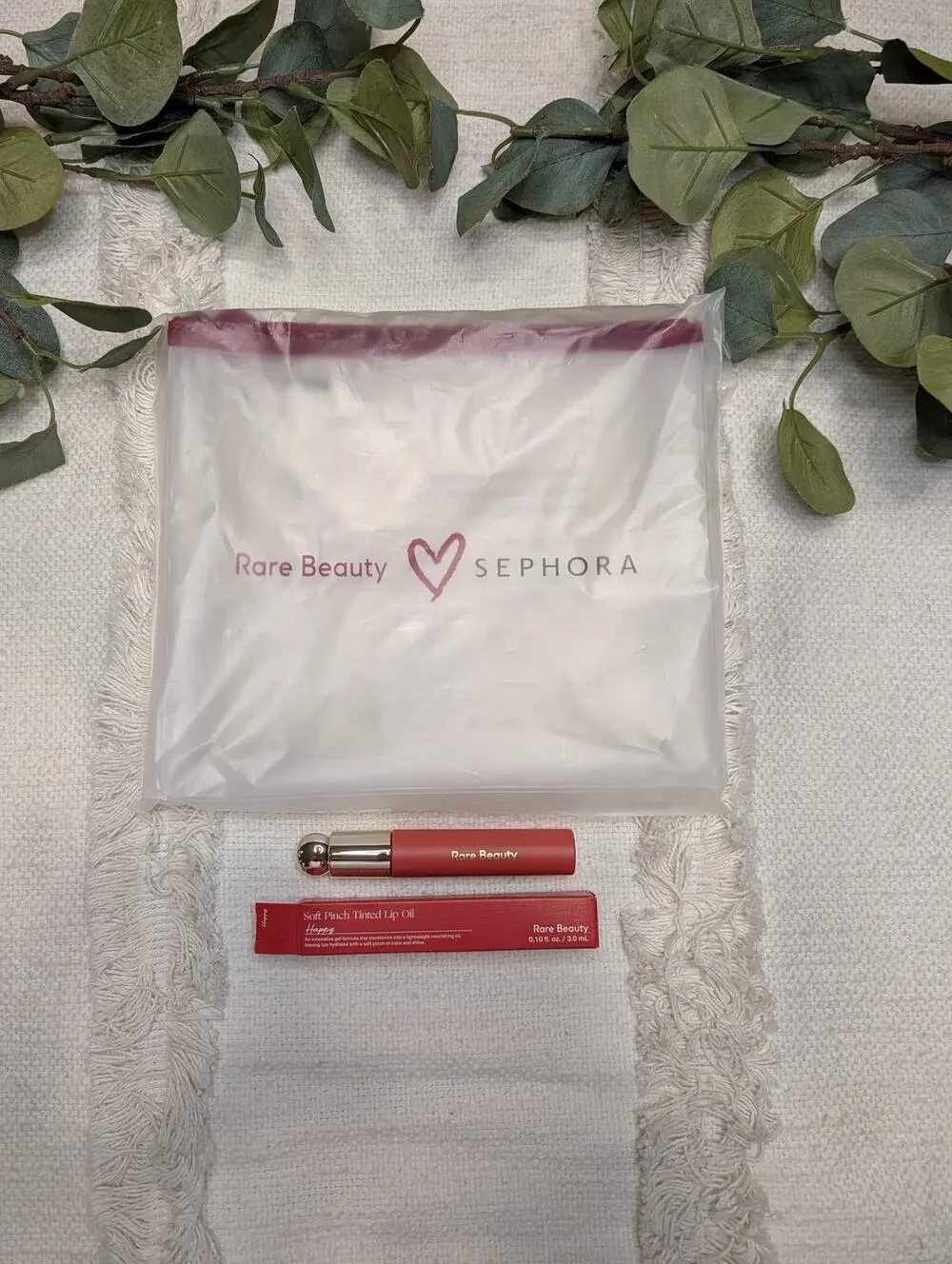 Rare Beauty Lip Oil and Limited Edition Bag Bundle